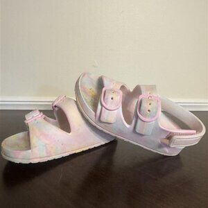 Toddler EVA Double-Buckle Sandals – Multicolor – Size 9/10 – Fair Condition